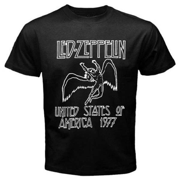 LED ZEPPELIN - Tour 1977 / Two Sided Printed - T-shirt